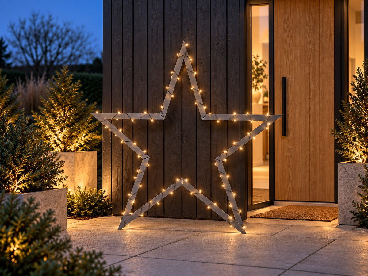 Stern aus verzinktem Stahl – Weihnachtsdekoration