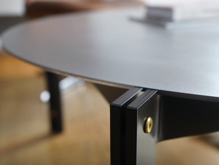 Raw steel as a tabletop