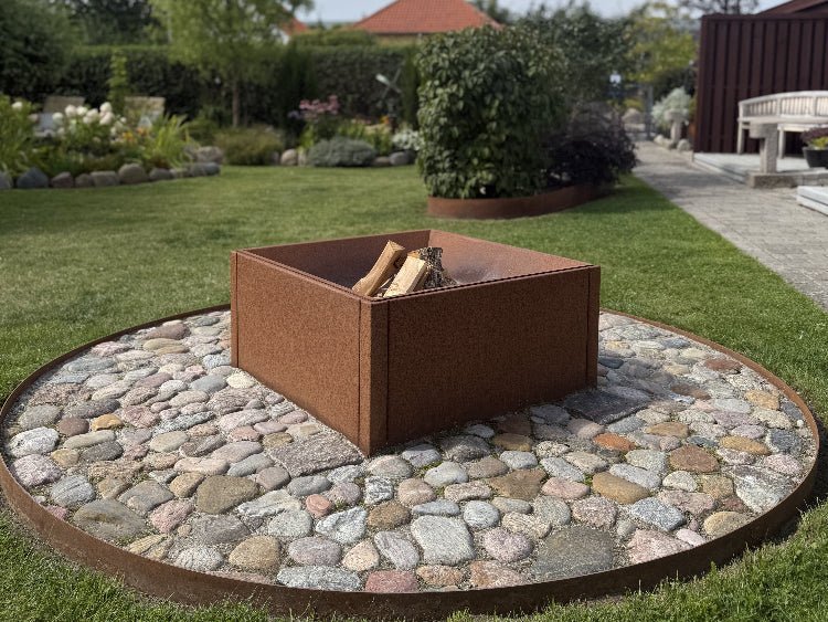 Corten steel fire pits