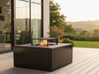 BBQ Feuerstelle Grill CUBY schwarz 80 x 80 x 40 cm