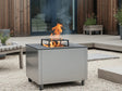 BBQ Feuerstelle CUBY verzinkter Stahl 80 x 80 x 40 cm