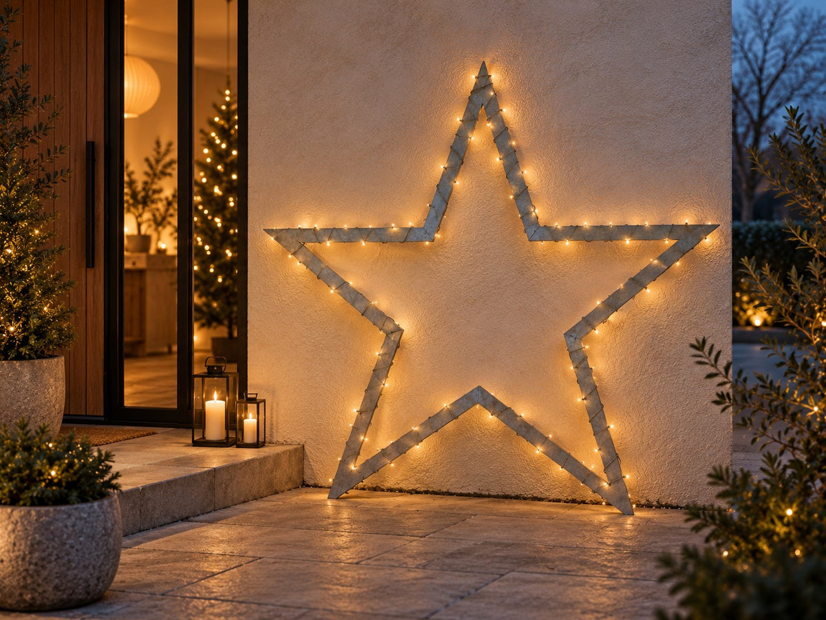 Stern aus verzinktem Stahl – Weihnachtsdekoration