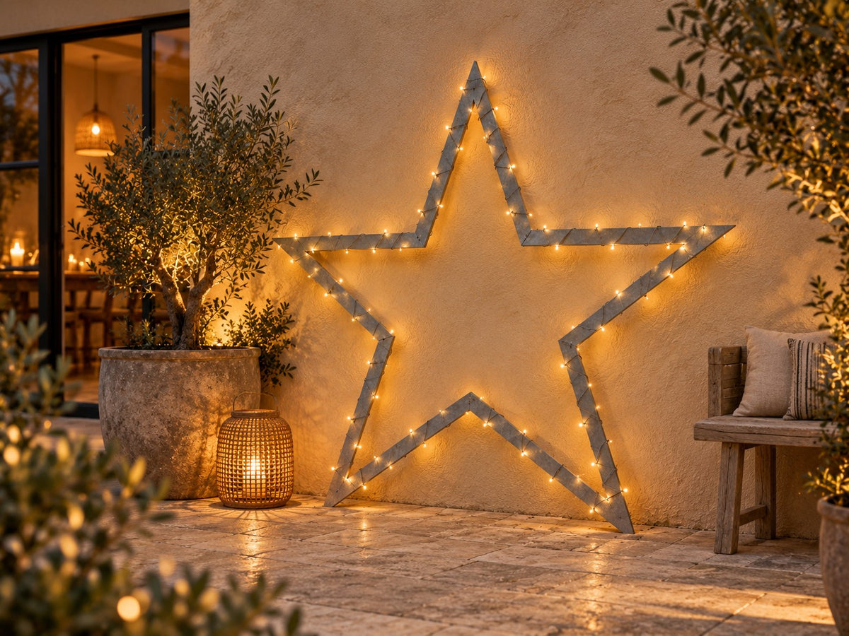 Stern aus verzinktem Stahl – Weihnachtsdekoration