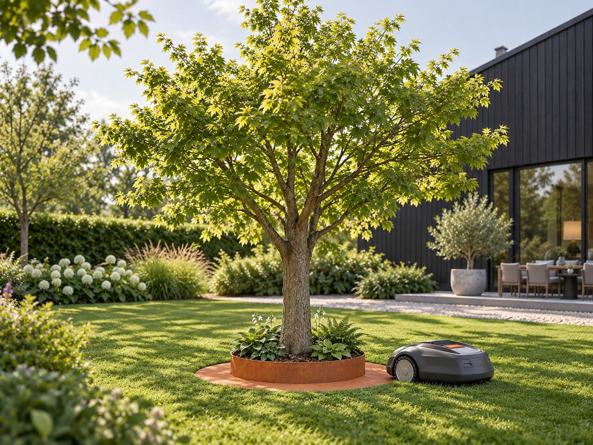Mähroboter-Beetring – kombinierte Mähkante und Beetring