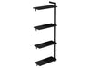 Forlængermodul AXIS 71 x H205 cm – Sortlakeret 4 hylder