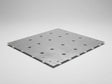 Perforierte Bodenplatte aus verzinktem Stahl