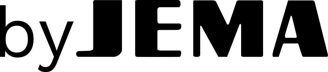 byJEMA logo i sort/hvid