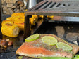 BBQ Feuerstelle Grill CUBY schwarz 80 x 80 x 40 cm