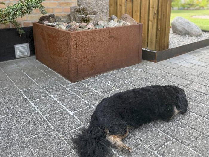 Pflanzkasten aus Cortenstahl CUBY 80 x 80 x 40 cm