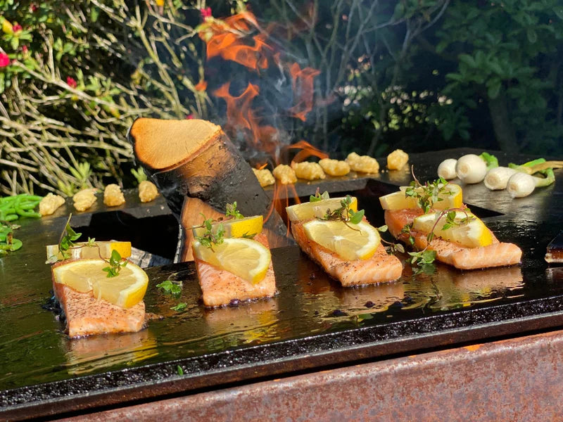 BBQ Feuerstelle Grill CUBY Cortenstahl 60 x 60 x 40 cm