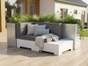 Lounge Sofa Modul aus verzinktem Stahl mit weißer Basis