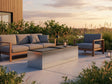 Loungetisch mit Gasfeuer für Terrasse