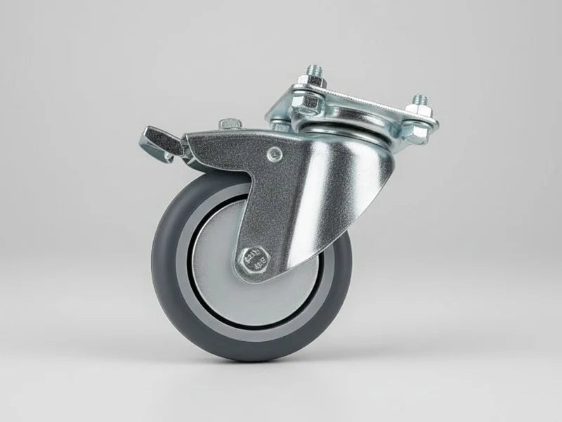 Rollen mit Bremse aus verzinktem Stahl für Pflanzkästen