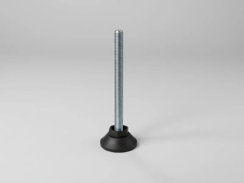 Verstellbarer Fuß aus Stahl mit Gewinde für Pflanzkästen